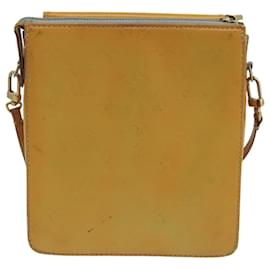 Louis Vuitton-LOUIS VUITTON Monogram Vernis Motto Accessory Pouch Gris M91030 LV Auth 103440-Grey