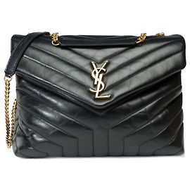 Bolsa de Couro Preta YVES SAINT LAURENT - 102227 Preto