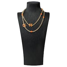 Chanel-CHANEL CC Jewelry in Orange Metal - 102299-Orange