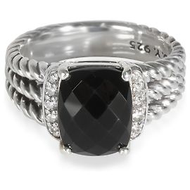 Anello Wheaton Onyx di David Yurman in argento sterlingo 0,08 CTW Altro