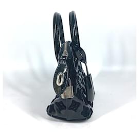 Louis Vuitton-Louis Vuitton Monogram Vernis Lockit BB Bouclette Handbag-Black