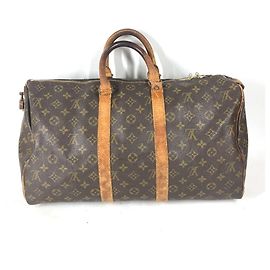 Sac Keepall 45 Monogram Louis Vuitton Marron