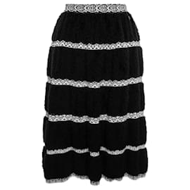 Chanel-CHANEL long dancer skirt black TBE T36 WINTER 2019 EXCELLENT CONDITION-Black