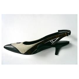 Louis Vuitton-LOUIS VUITTON Archlight slingback pump T38.5/ Light beige / very good condition-Beige