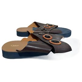 Chloé CHLOE Sandals T.EU 38 Leather Brown