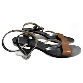 Sandalias JIMMY CHOO T.EU 39 Cuero Camello