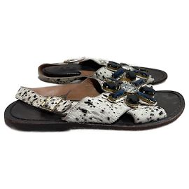 MARNI Sandalen T.EU 38 Leder Weiß