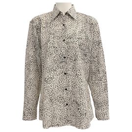 Blusa Clavelly Ecru / Nera di Dries van Noten Crudo