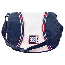 Borsa a tracolla Chanel Sport Navy White Blu navy