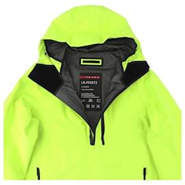 Prada-Prada Fluorescent Yellow Green Gore-tex Half Zip Pullover Jacket-Green