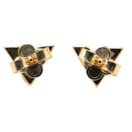 Louis Vuitton-Louis Vuitton Essential V Earrings M68153 Gold Plated-Golden,Metallic