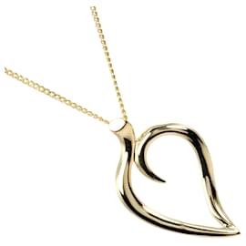 Tiffany & Co-Pulseira em forma de coração de folha Tiffany & Co em ouro amarelo K18-Dourado,Metálico