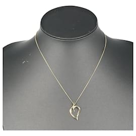 Tiffany & Co-Pulseira em forma de coração de folha Tiffany & Co em ouro amarelo K18-Dourado,Metálico