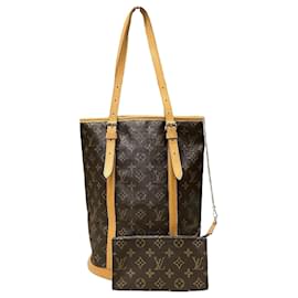 Louis Vuitton-Louis Vuitton Monogram Bucket GM Shoulder Bag-Brown