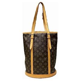 Louis Vuitton-Louis Vuitton Monogram Bucket GM Shoulder Bag-Brown