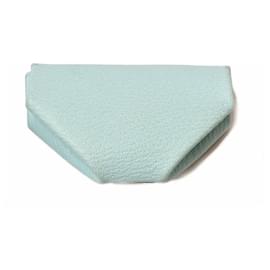 Hermès-Porte-monnaie en cuir Hermes Le 24 bleu clair-Bleu
