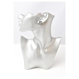 Chanel-Chanel Metal Earrings Clip-On/Stud-Grey