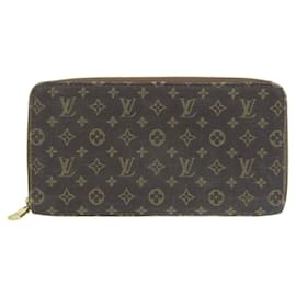 Louis Vuitton-Louis Vuitton Monogram Mini Lin Zippy Wallet-Brown