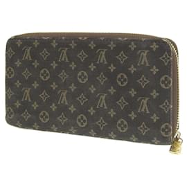 Louis Vuitton-Louis Vuitton Monogram Mini Lin Zippy Wallet-Brown