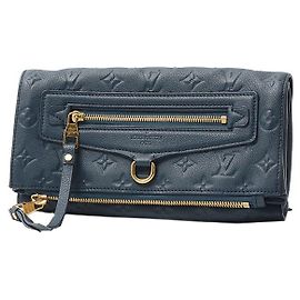 Clutch Louis Vuitton Monogram Empreinte Petillante M93427 Blu
