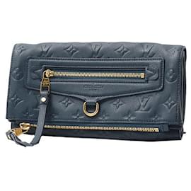 Louis Vuitton-Louis Vuitton Monogram Empreinte Petillante Clutch M93427-Blue