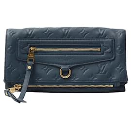 Louis Vuitton-Louis Vuitton Monogram Empreinte Petillante Clutch M93427-Blue