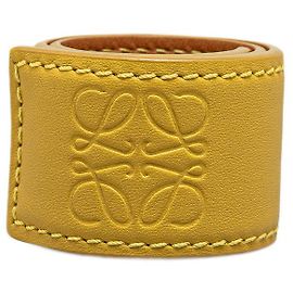 Pulsera de cuero Anagram Loewe Amarillo
