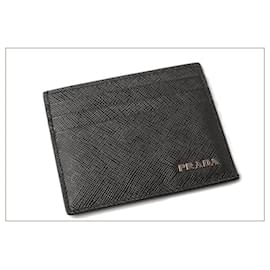 Prada-Prada Embossed Leather Card Case 2MC223-Black