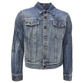 Saint Laurent Denim Jacket in Light Blue Cotton Blue Light blue