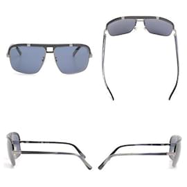 Loewe-Loewe Dark Blue Lens Sunglasses Metal Frame-Blue