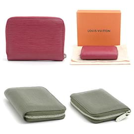 Louis Vuitton-Louis Vuitton Epi Leather Zippy Coin Purse-Pink