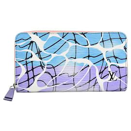 Louis Vuitton-Louis Vuitton Epi Leather Zippy Wallet-Blue