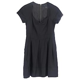 Marc Jacobs- Marc by Marc Jacobs Pleated Mini Dress in Black Polyester-Black