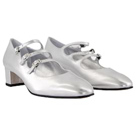 Autre Marque-Kina Pumps - Carel - Leather - Silver-Silvery,Metallic
