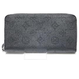 Louis Vuitton-Louis Vuitton Mahina Leather Zippy Wallet M61867-Black