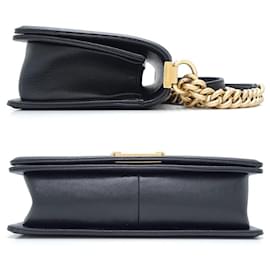 Chanel-Chanel Boy Caviar Shoulder Bag A67086-Black