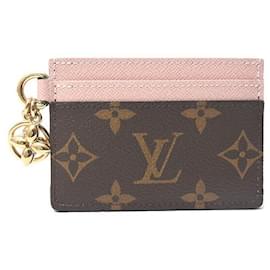 Louis Vuitton-Louis Vuitton Monogram Card Case LV Charm M82739-Pink
