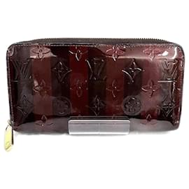 Louis Vuitton-Louis Vuitton Vernis Rayures Zippy Wallet M91717-Brown