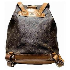 Louis Vuitton-Louis Vuitton Monogram Montsouris MM Backpack-Brown