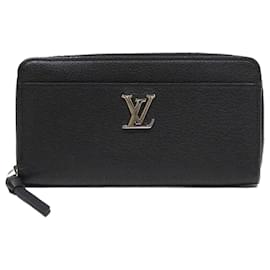 Louis Vuitton-Louis Vuitton Zippy Lockme Long Wallet-Black