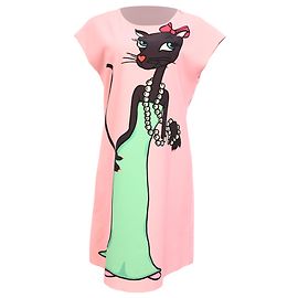 Robe midi imprimée Moschino Boutique en polyester rose Rose