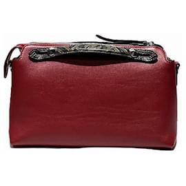 Fendi-Sac à main en cuir Fendi By The Way 8BL124A6CO-Rouge