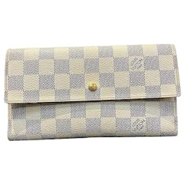 Louis Vuitton-Louis Vuitton Damier Azur Wallet N61735-White