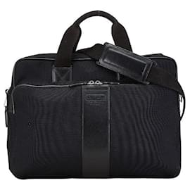 Coach-Coach Nylon Leather Business Bag 6408-Black