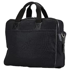 Coach-Coach Nylon Leather Business Bag 6408-Black