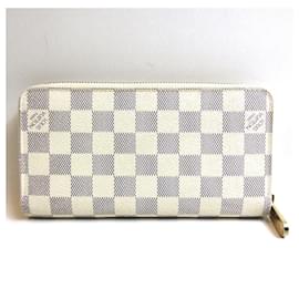 Louis Vuitton-Louis Vuitton Damier Azur Zippy Wallet-White
