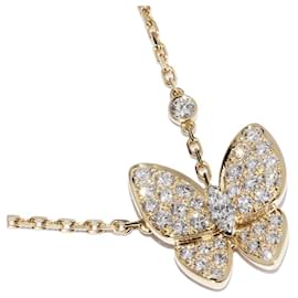Van Cleef & Arpels-Van Cleef & Arpels K18YG Diamond Pendant Necklace VCARP3DP00-Golden,Metallic