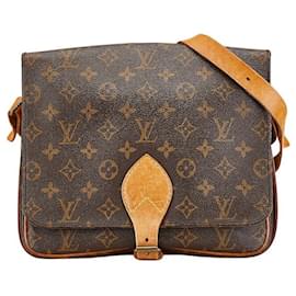 Louis Vuitton-Louis Vuitton Monogram Cartouchiere GM Shoulder Bag-Brown