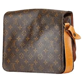 Louis Vuitton-Louis Vuitton Monogram Cartouchiere GM Shoulder Bag-Brown