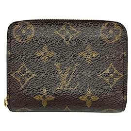 Louis Vuitton-Louis Vuitton Monogram Coin Purse Brown Gold-Brown